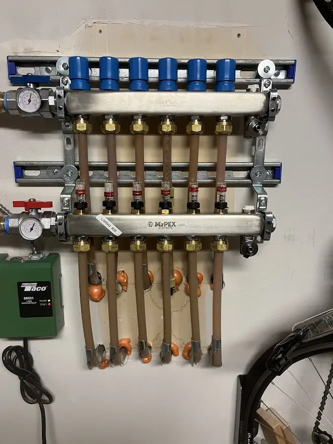 Plumber performing Gas Line Installation at a residential property in Helena